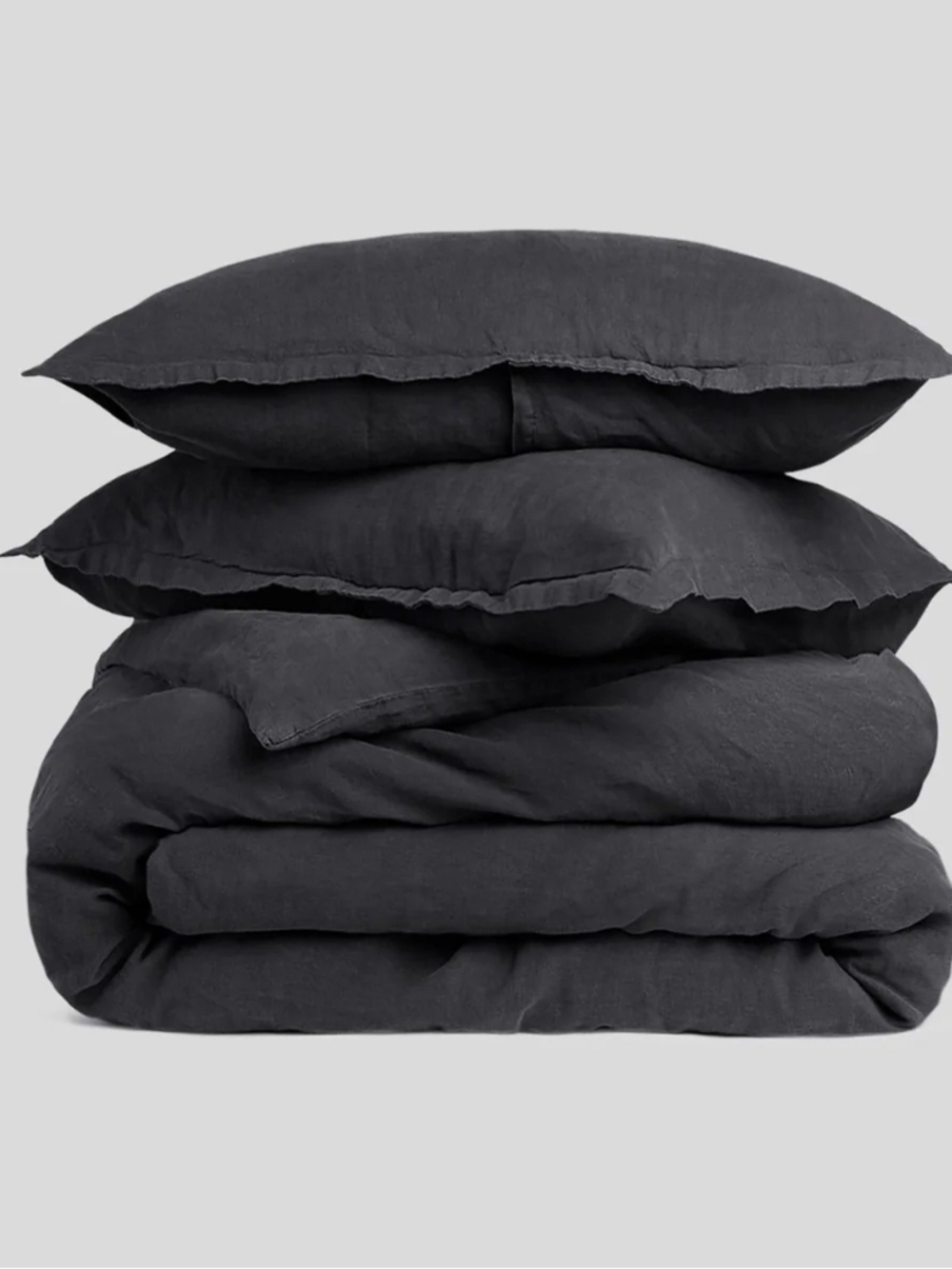Parachute Charcoal Linen Duvet Cover Set - Neutral Bedding